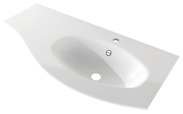 half moon bathroom sink