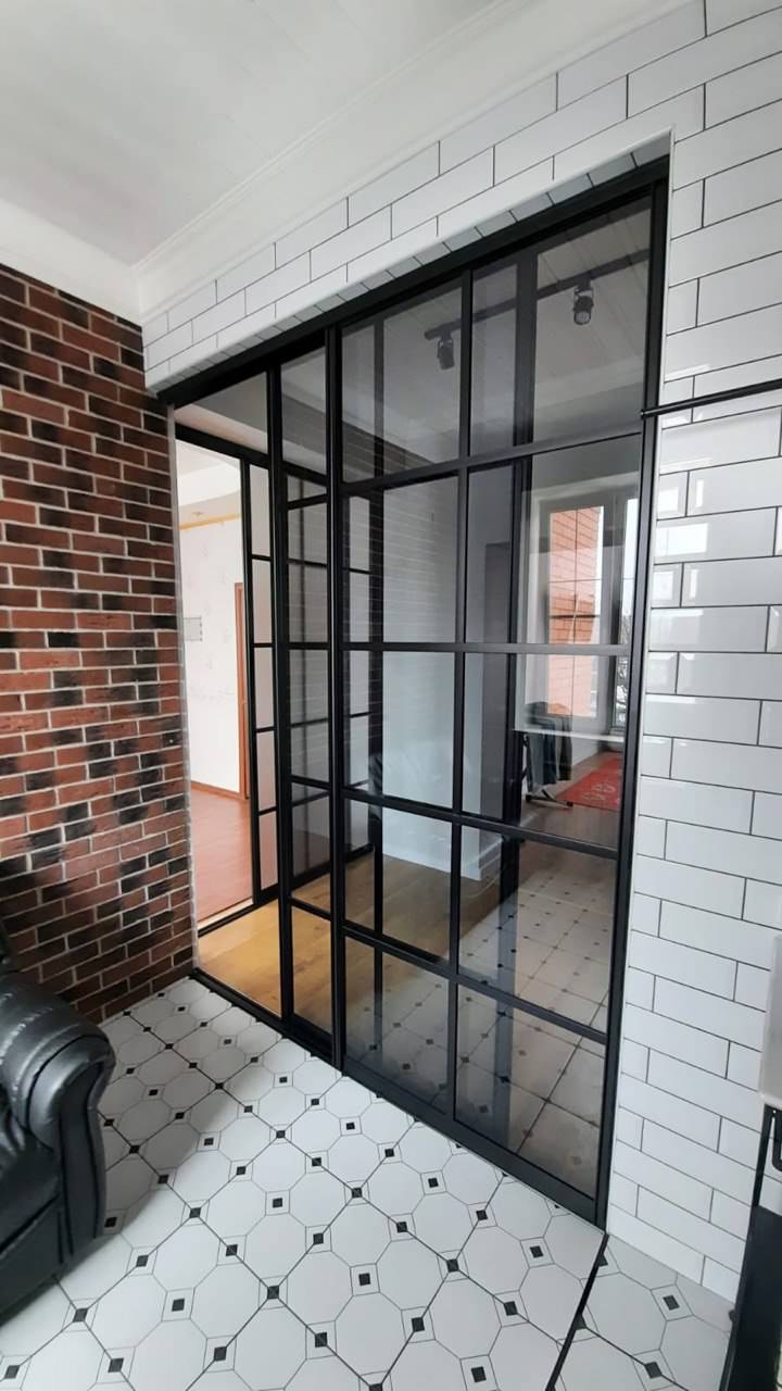 Межкомнатные двери купе в стиле лофт