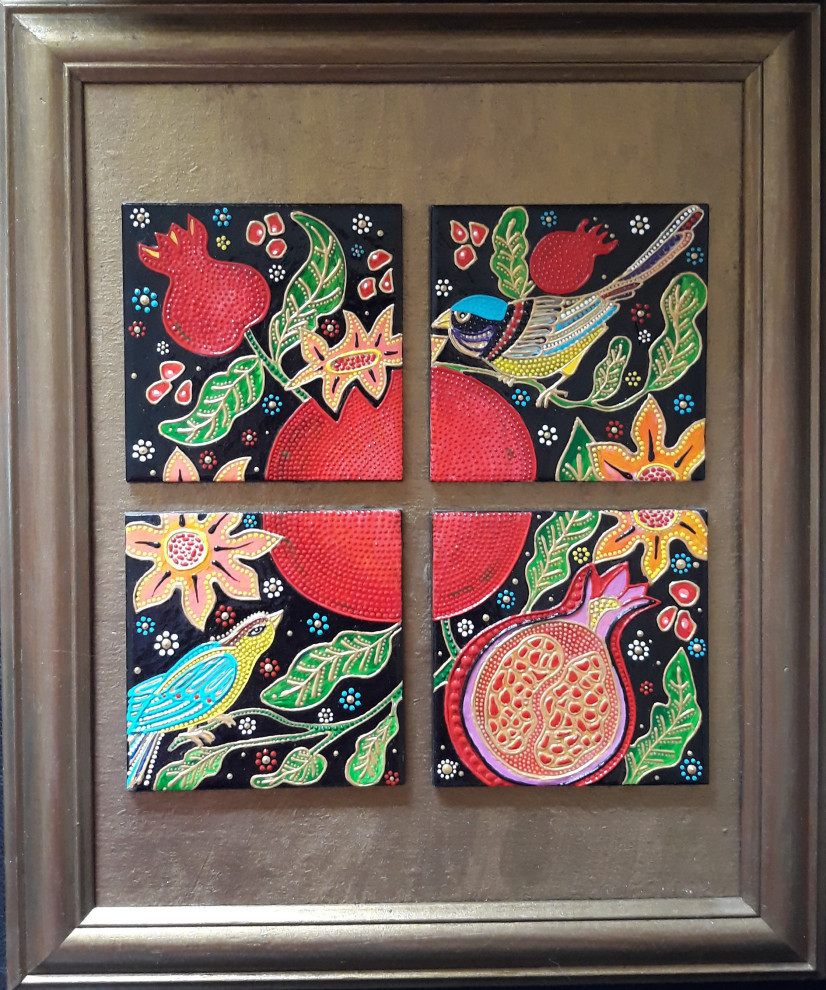 Панно "Гранатовый сад"