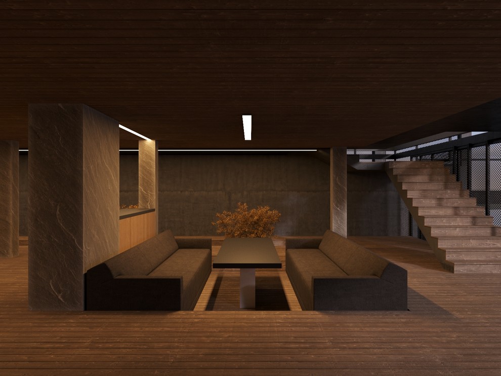 Крытая терраса первого этажа