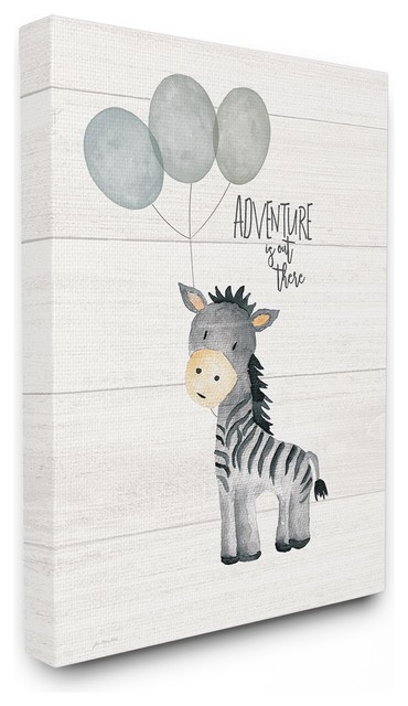 Stupell Industries Adventure Is Out There Zebra, 24 x 30