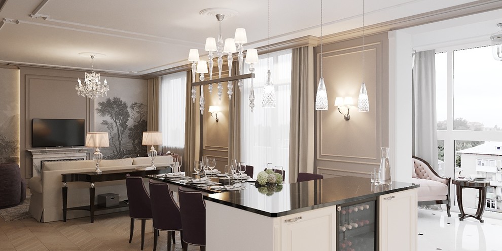 4х комнатная квартира в стиле современная классика