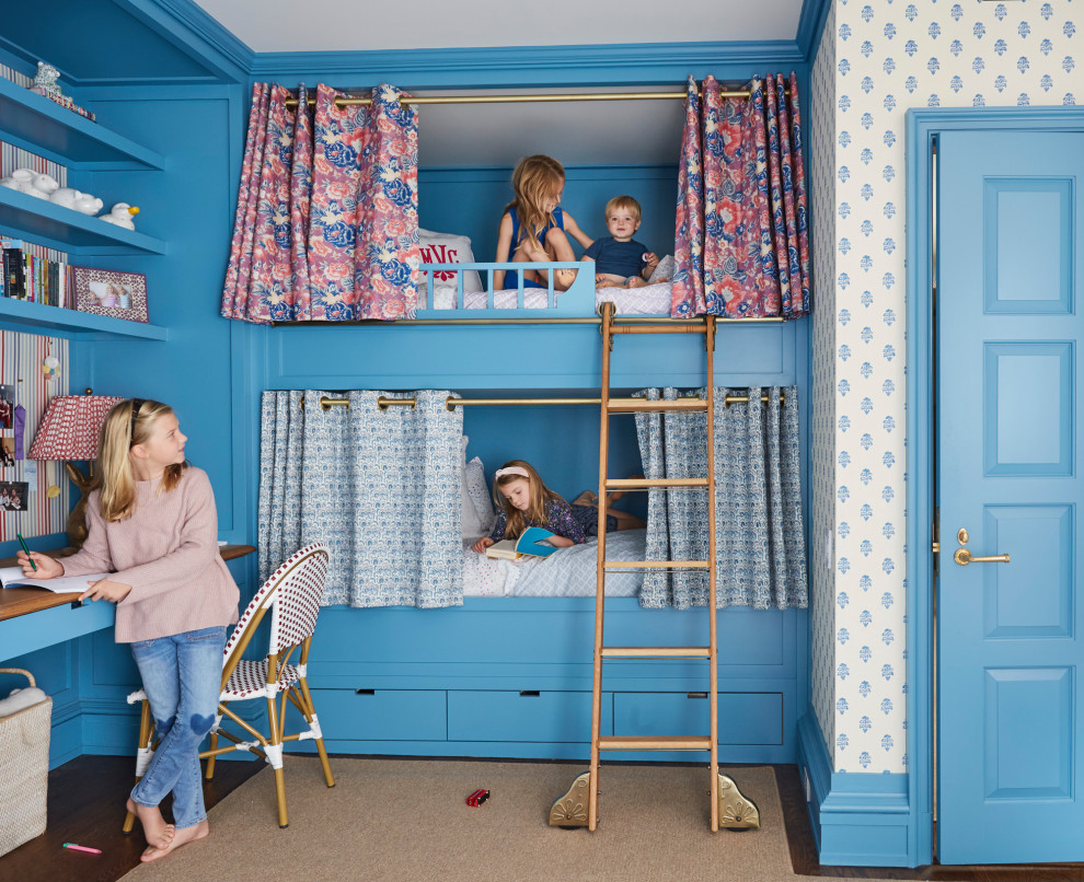 Transitional kids' room photo in New York