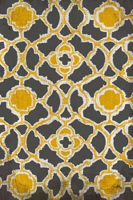 24 x 24 Gold Arrow Modele I Poster Print by Elizabeth Medley