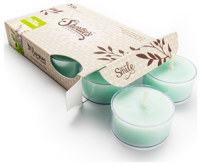Iced Mint Lavender Tealight Candles 6-Pack