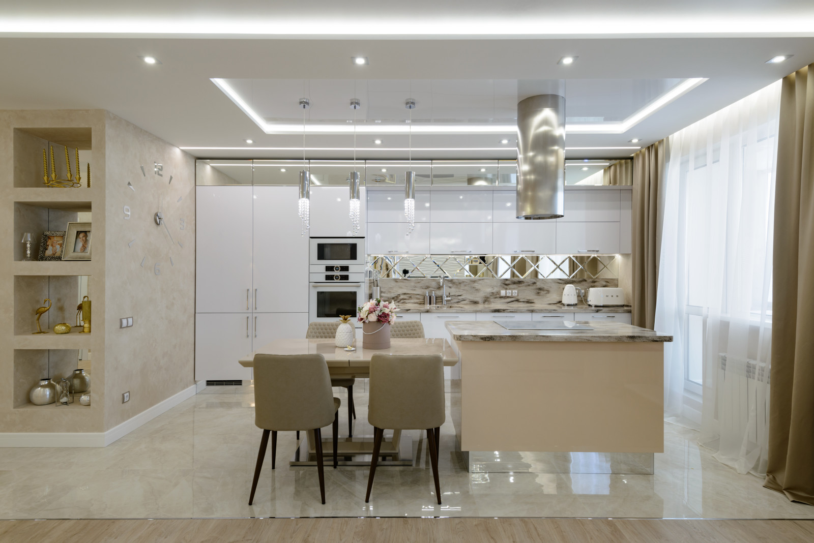 2018г. Фото квартиры 80 м2 в ЖК "Оазис"