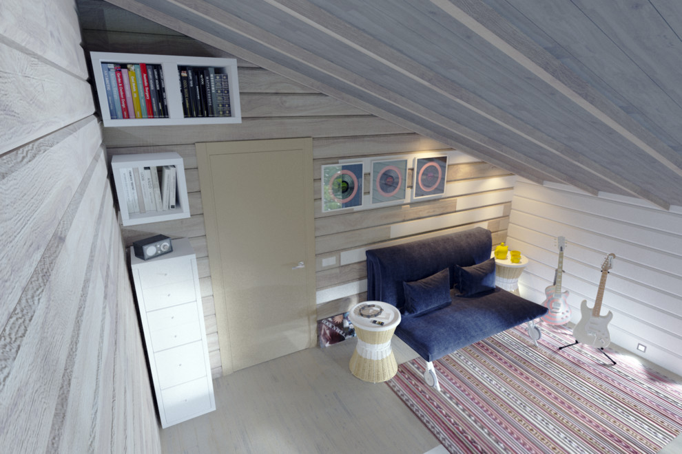 Интерьеры дома из бруса