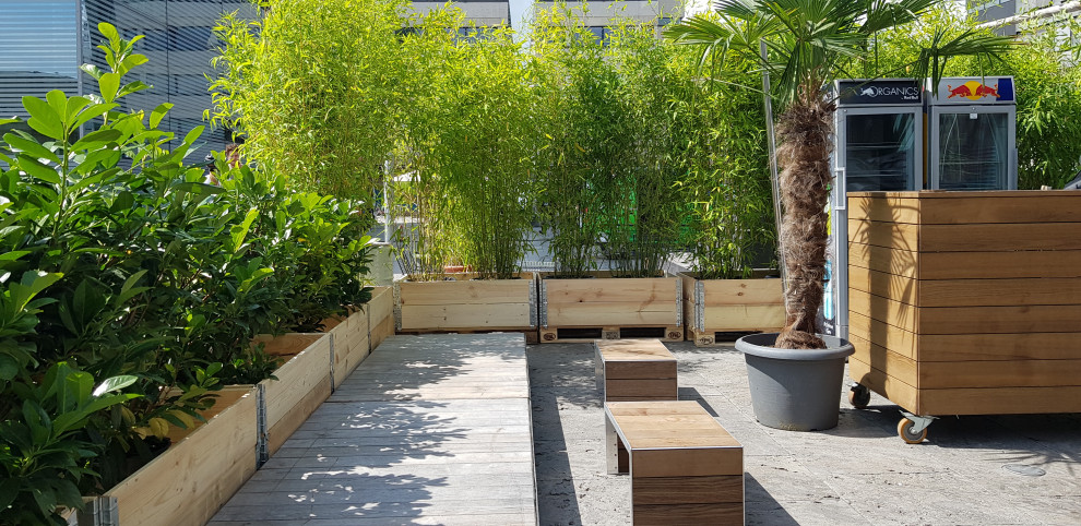 Geräumige Industrial Dachterrasse in Stuttgart