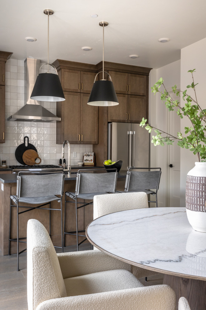 Inspiration for a transitional home design remodel in Salt Lake City