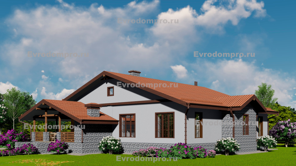 Проект дома в стиле Шале на Ясной поляне Y-17.