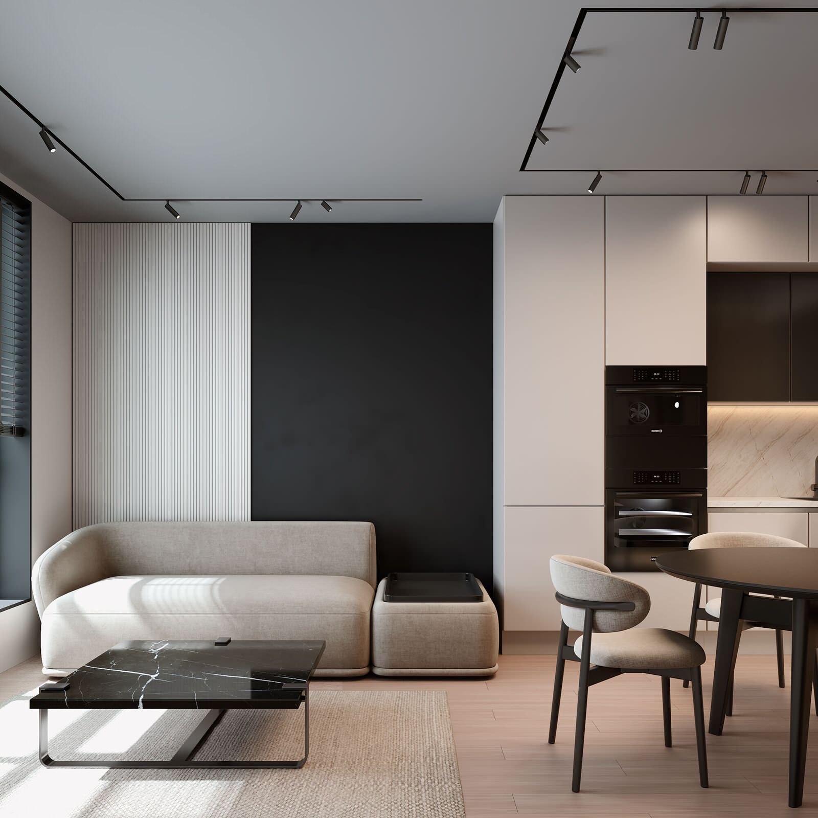 Slim Magnetic Умный трековый светильник 14W 2700-6500K Dim Dual чёрный