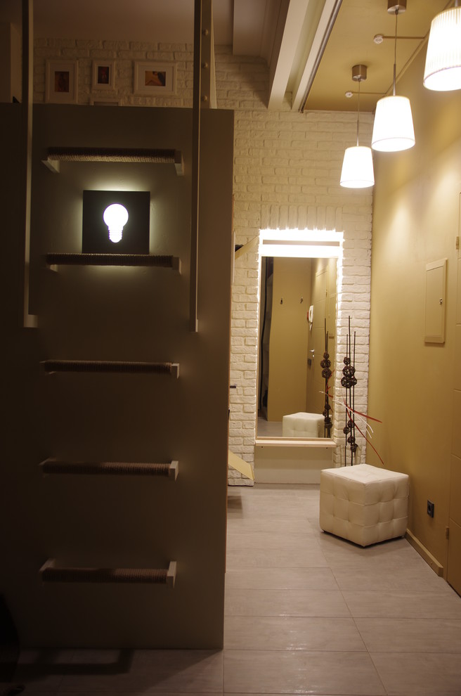 Квартира-студия 40 кв.м. c высоким потолком.