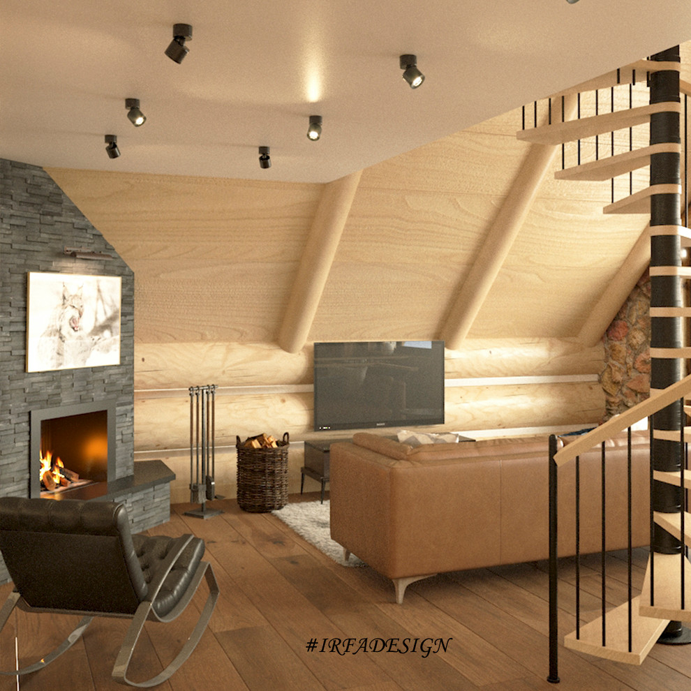 Визуализации в стиле «ШАЛЕ» с элементами скандинавского стиля