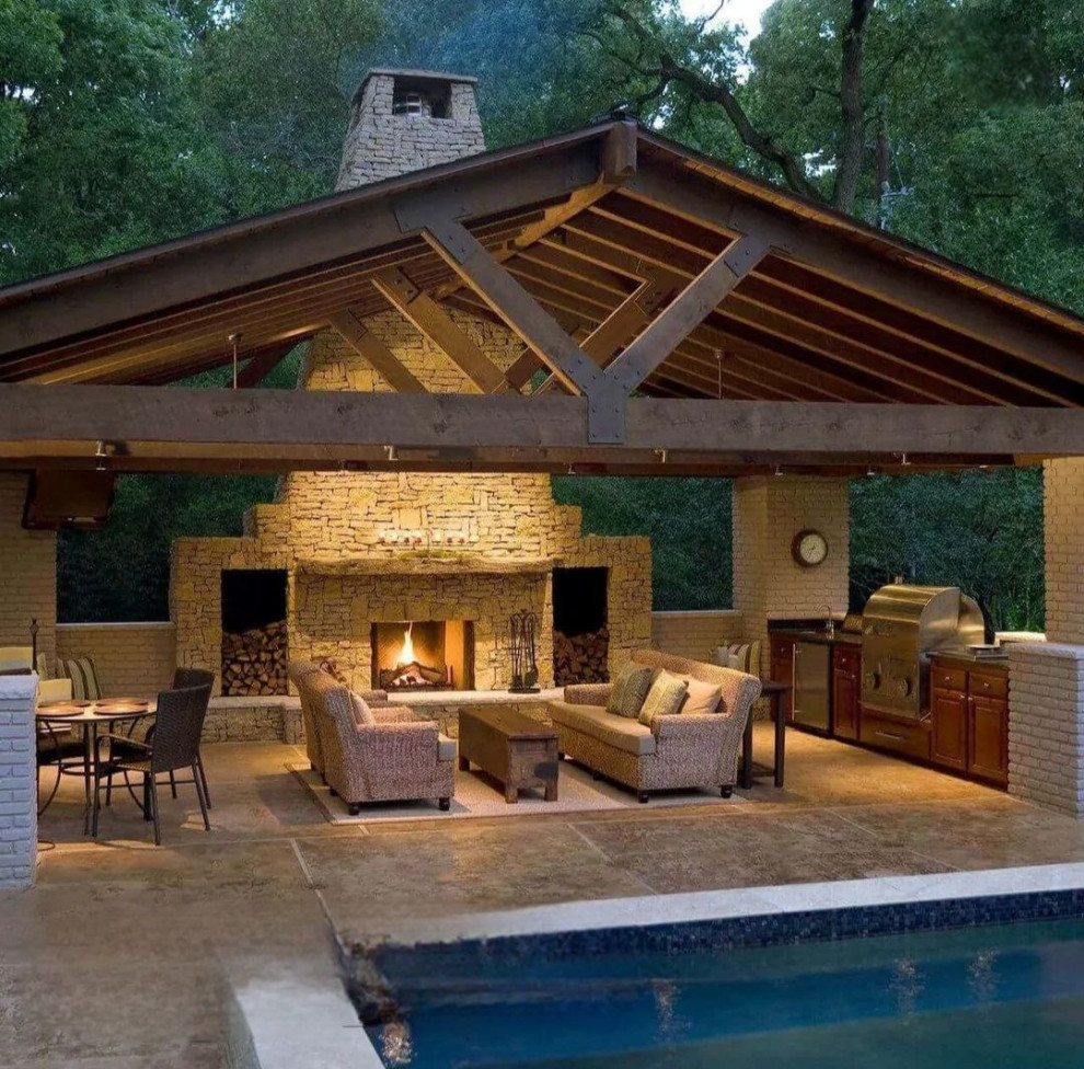 Баня с бассейном