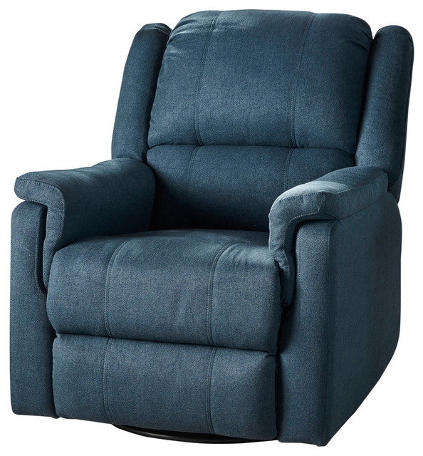 navy swivel glider