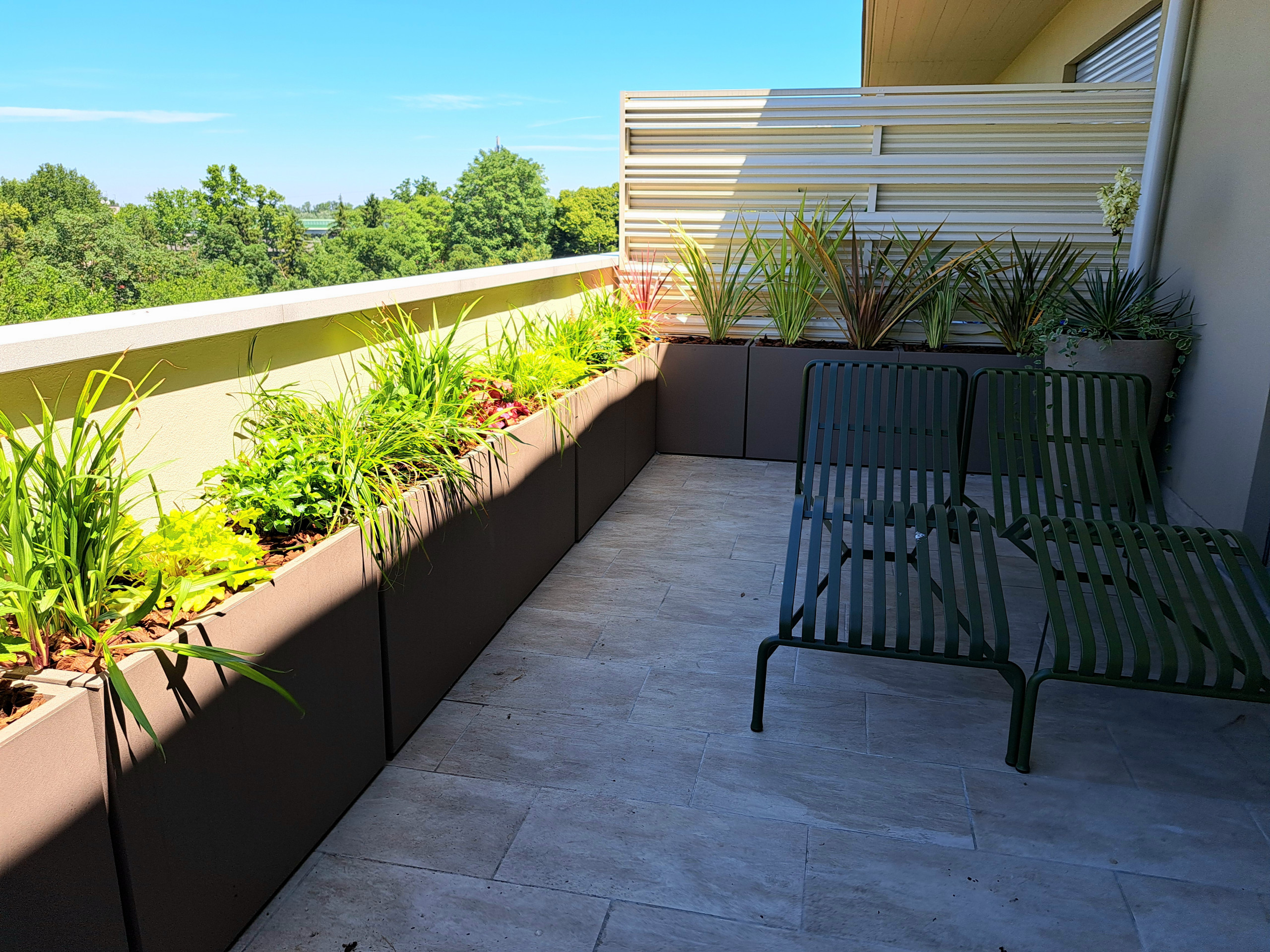 Realizzazione fioriere e vasi per un terrazzo sempreverde (o quasi)