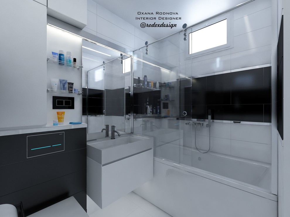 Монохромная ванная