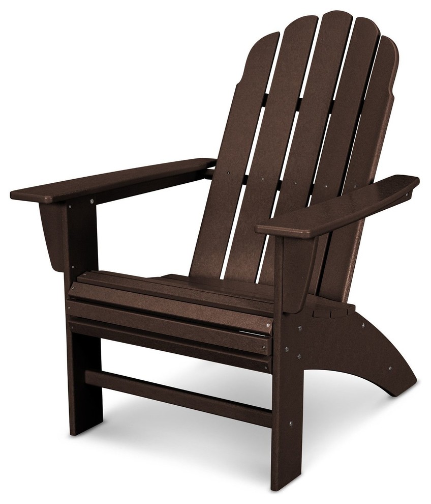 Vineyard Curveback Adirondack Chair, Mahogany