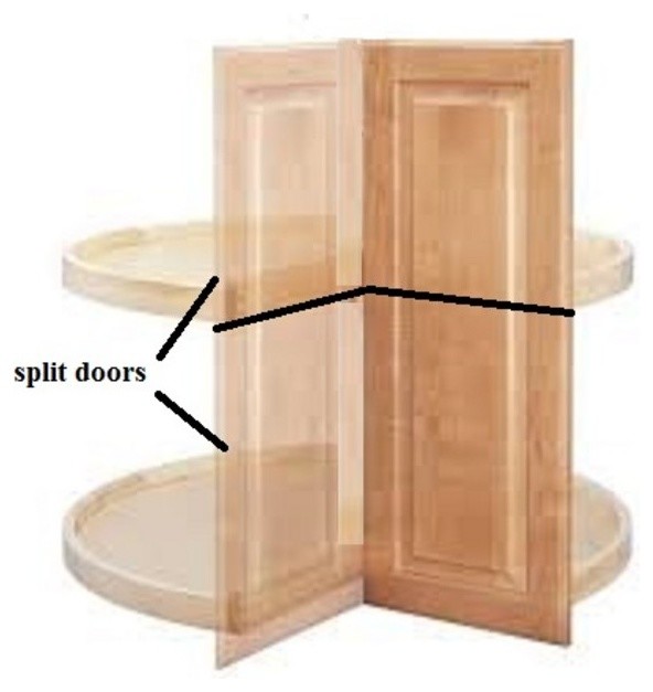 Lazy susan that attaches deals to cabinet door