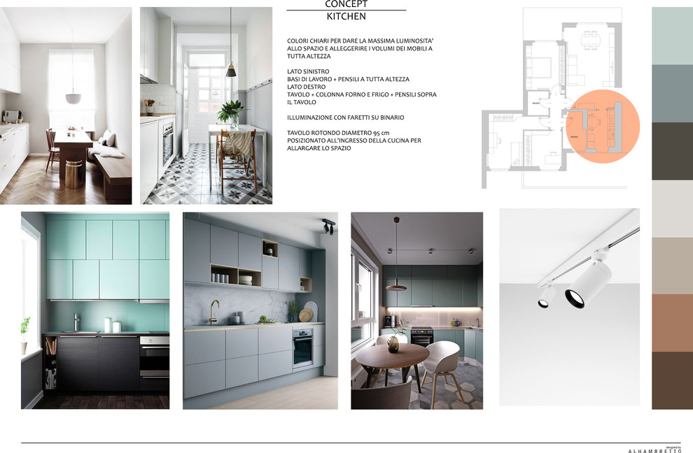 Restyling di un appartamento a Milano - Concept Cucina