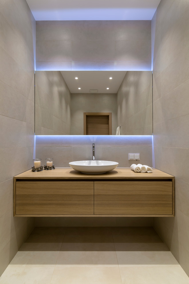 Design ideas for a contemporary bathroom in Other.