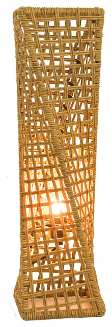Phuket 27" Handcrafted Rattan Table Lamp, Natural