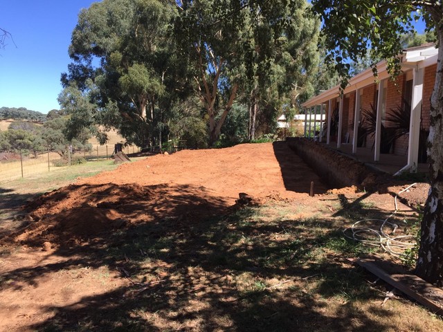 Pool structural landscaping contemporaneo