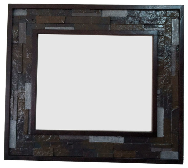 Decorative Oak Wood Frame With Faux Stone Detail Contemporary Decorative Oak Wood Frame With Faux Stone Detail Contemporary Picture Frames By Fancydecor