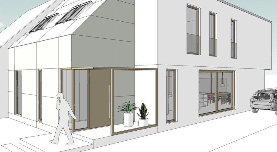 Neubau Doppelhaushälfte K