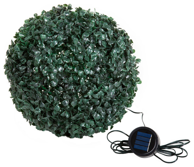 plastic topiary balls with solar lights