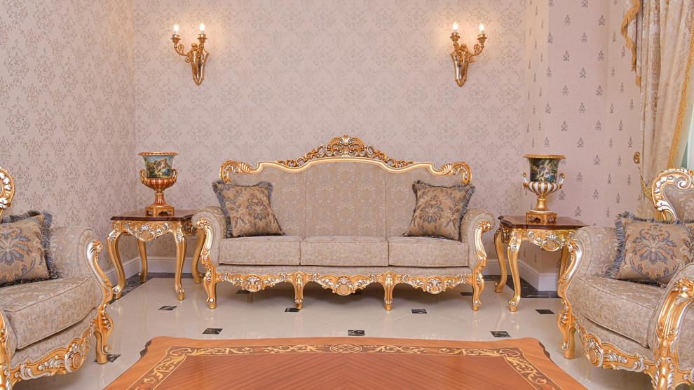 This is an example of a traditional living room in Milan.