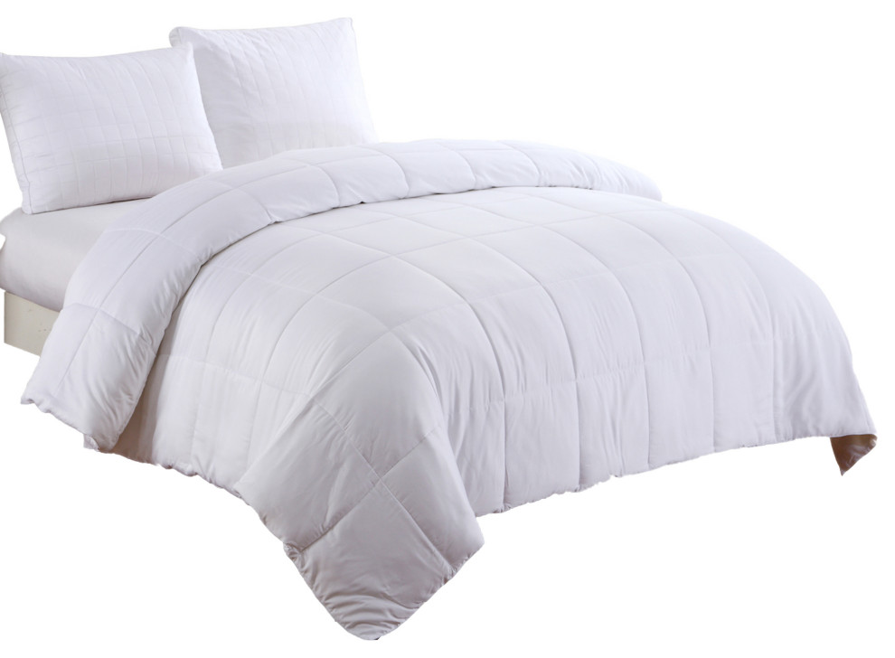 Bambu Serenity Organic Bamboo Comforter, Full/Queen - Traditional ...