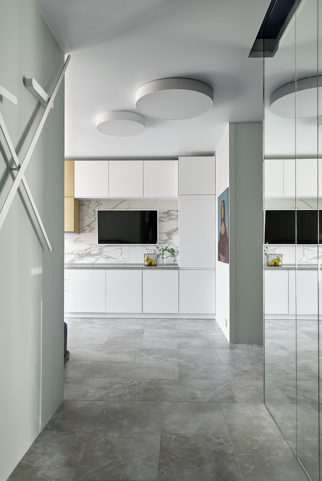 Маленькая квартира с морскими мотивами в Москве