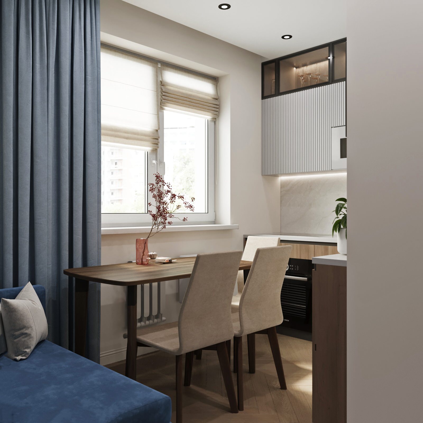 Дизайн квартиры во вторичном фонде, Кантемировская, Москва