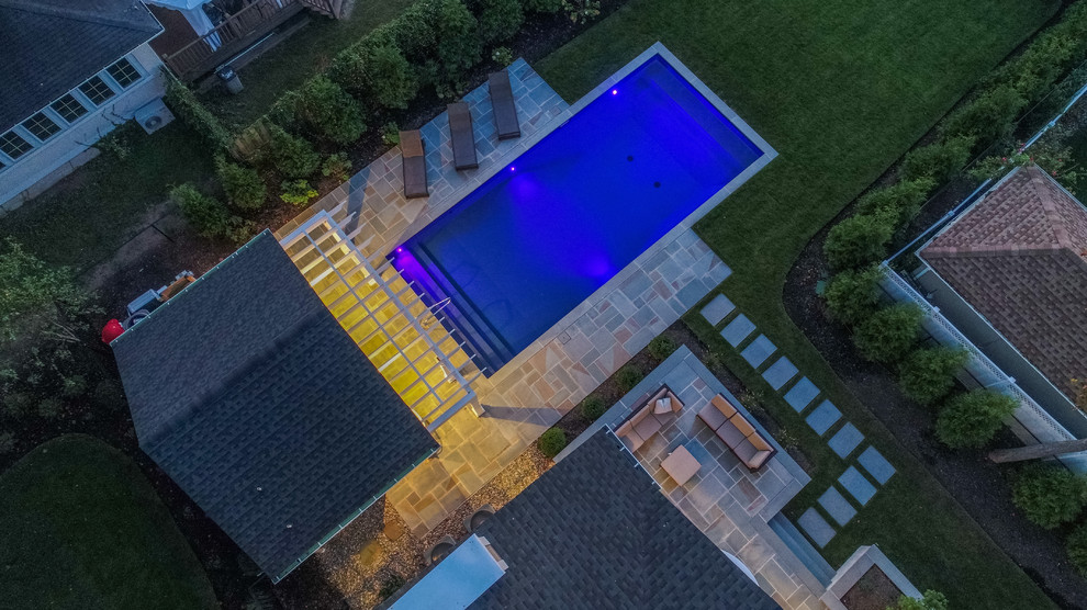 Design ideas for a transitional pool in New York.