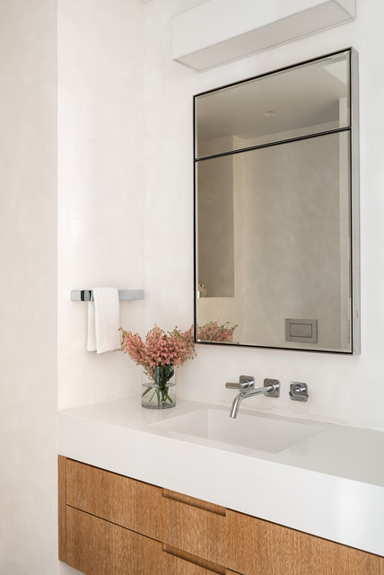 Modern Duplex minimalistisch-badezimmer