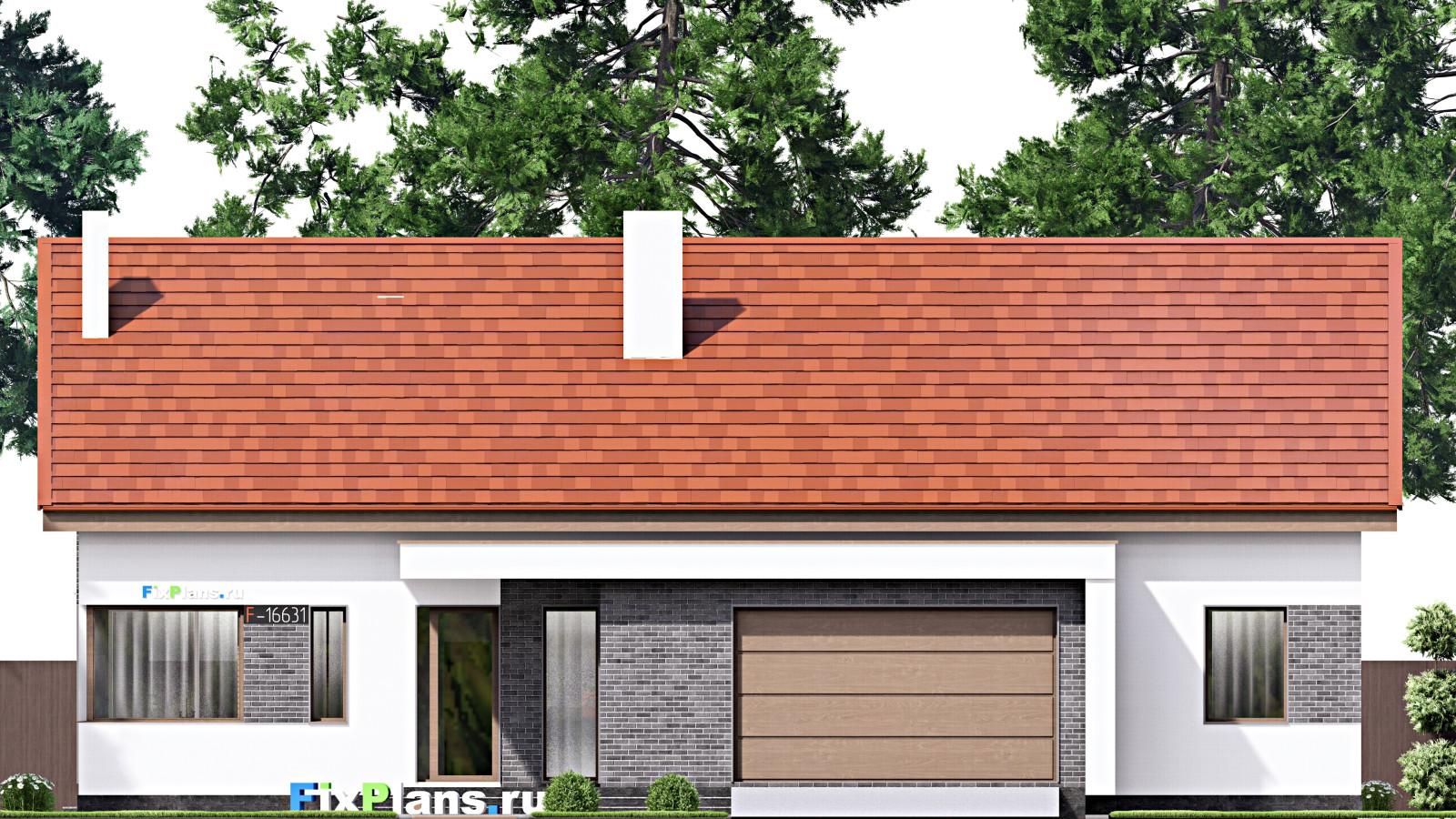 Проект одноэтажного дома 16х20м S358м2 F-16631