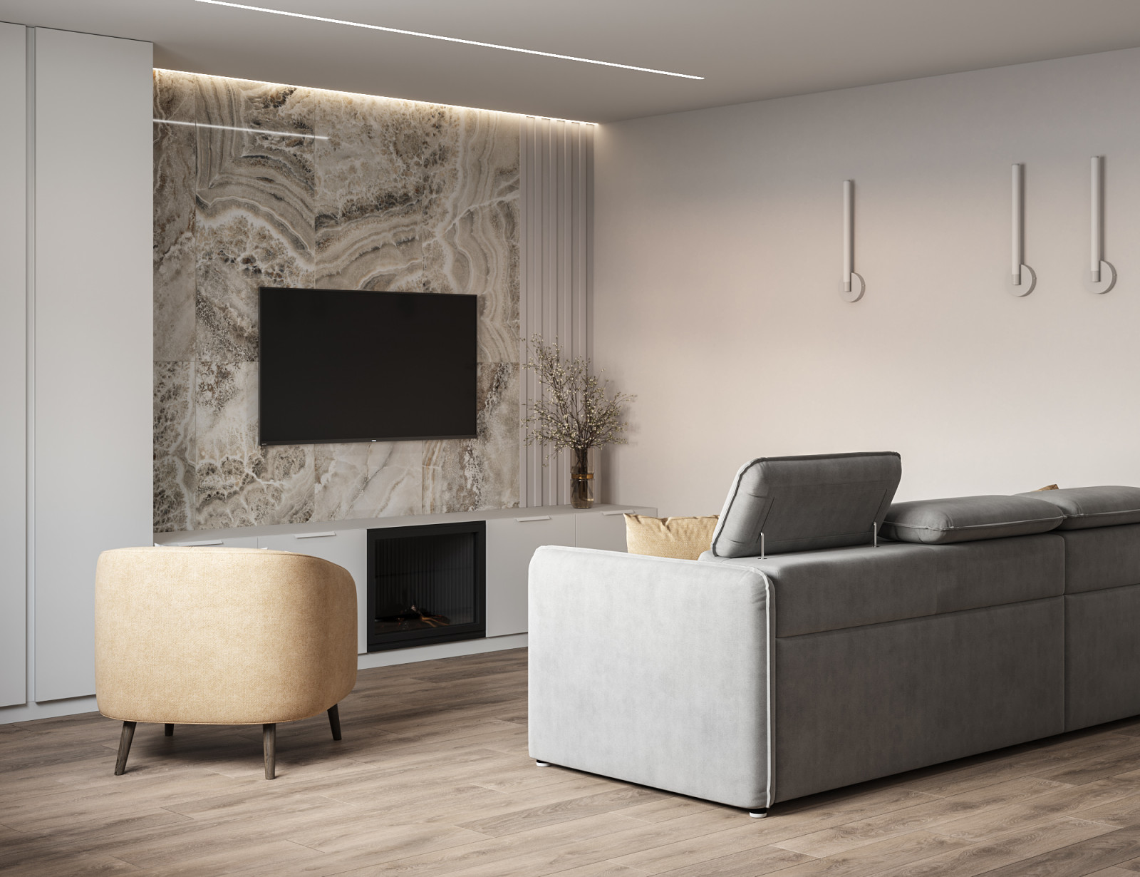 Дизайн 2х комнатной квартиры в ЖК Южный парк