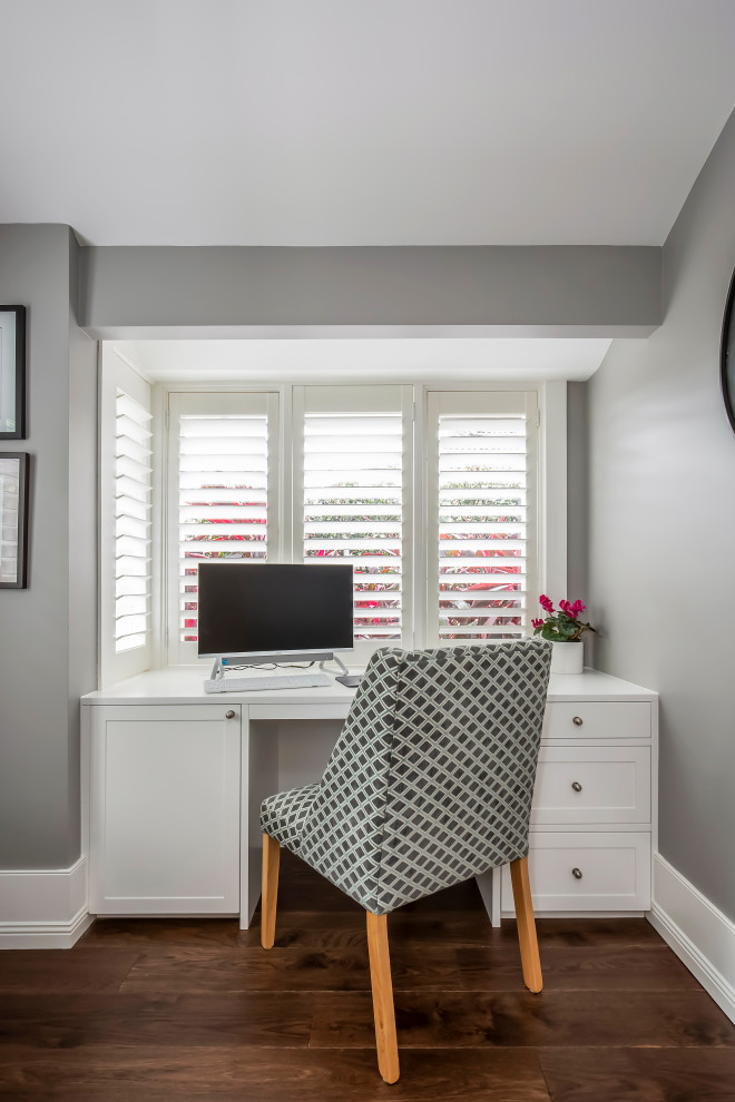 Design ideas for a transitional home office in Sydney.