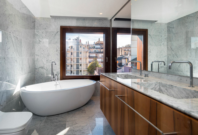 Penthouse en Barcelona clasico-renovado-cuarto-de-bano