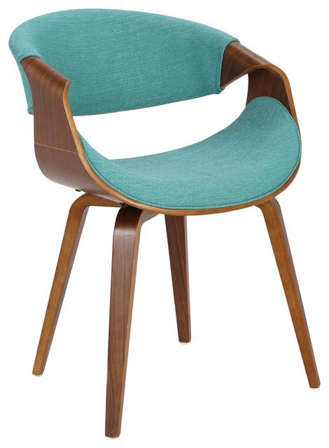 teal wooden dining chairs