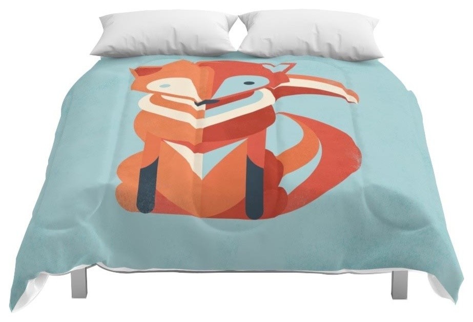 Fox Comforter Contemporary Comforters And Comforter Sets by Society6