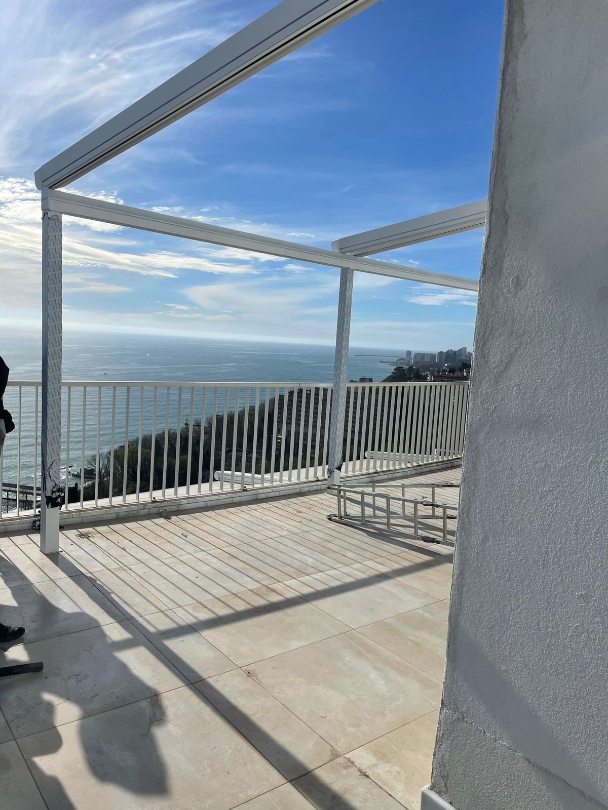 тентовая пергола на террасе