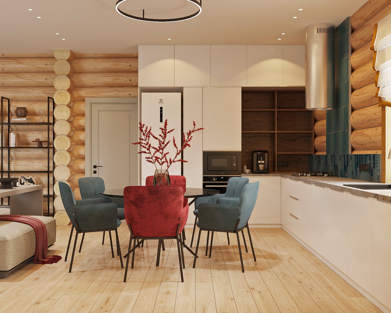 Дизайн проект дома из рубленного бревна