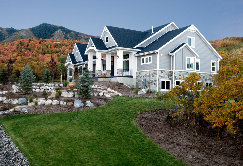 Design ideas for an arts and crafts exterior in Salt Lake City.