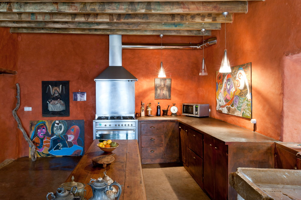 Inspiration for an eclectic kitchen in Other.