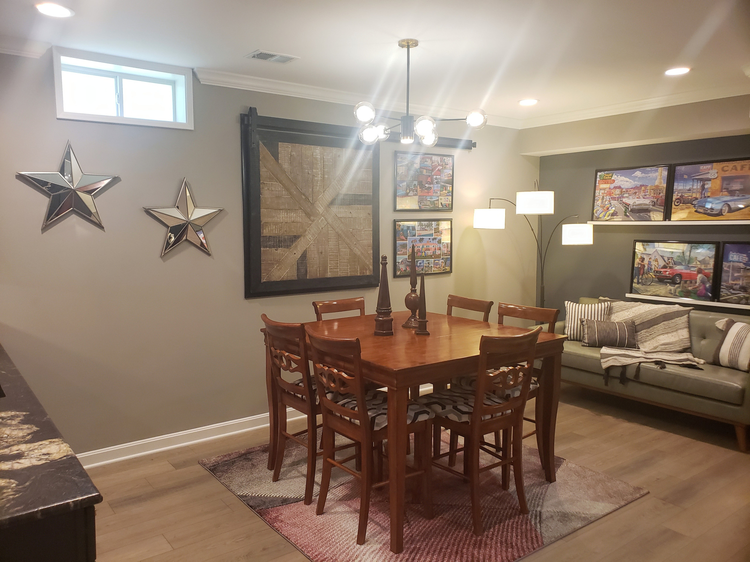 Modern Full basement remodel in Louisville KY