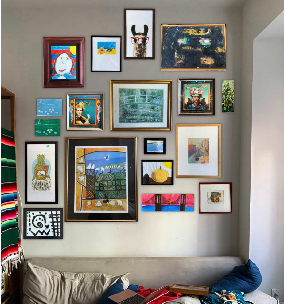 critique my salon style gallery wall.