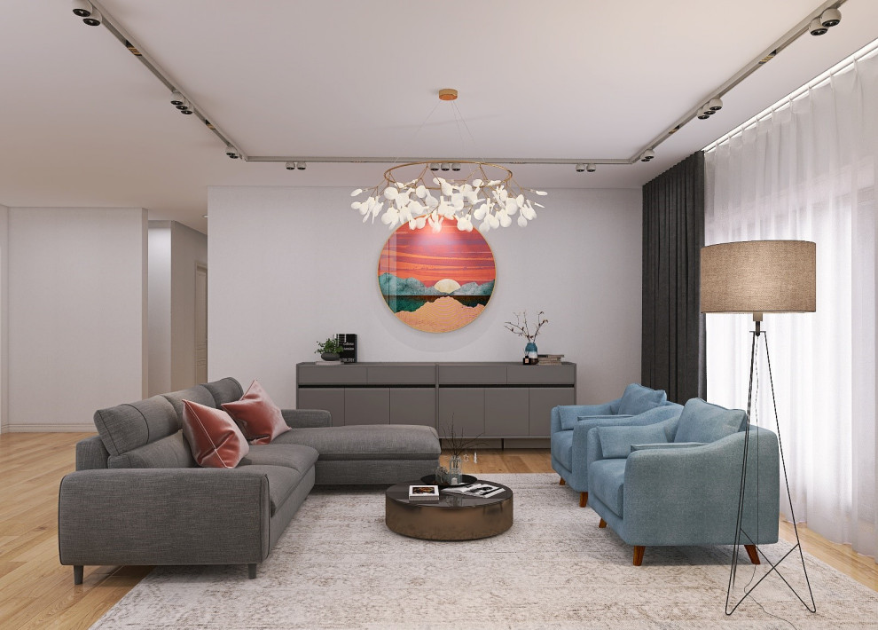 Кухня-гостиная в современном стиле