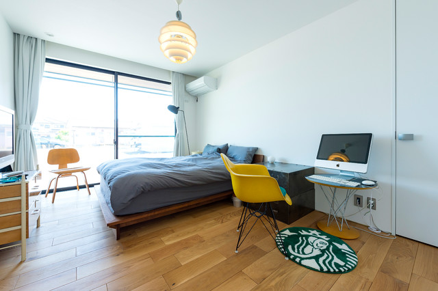 大泉の家 minimalistisch-schlafzimmer